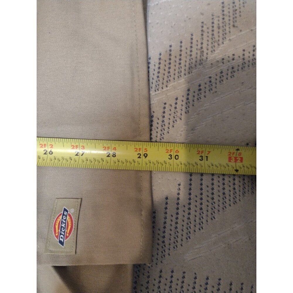 New NWT Men's Dickies Short Sleeve Work Button Shirt Small S Brown Khaki - Picture 10 of 10